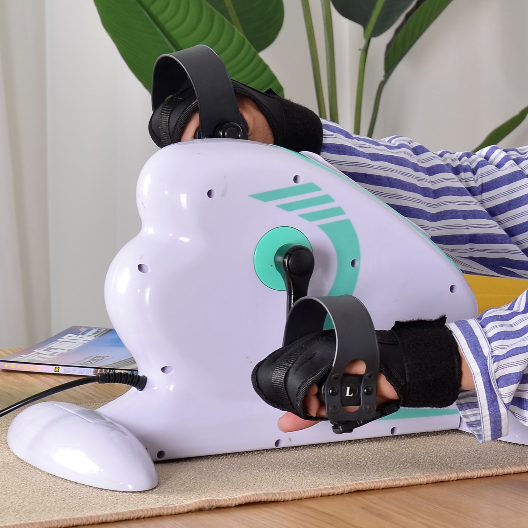 Motorized Exercise Bike for Paralysis Recovery | Mini Pedal Exerciser for Hand & Foot Workouts | Portable Rehabilitation Cycle for Home Use - Image 3